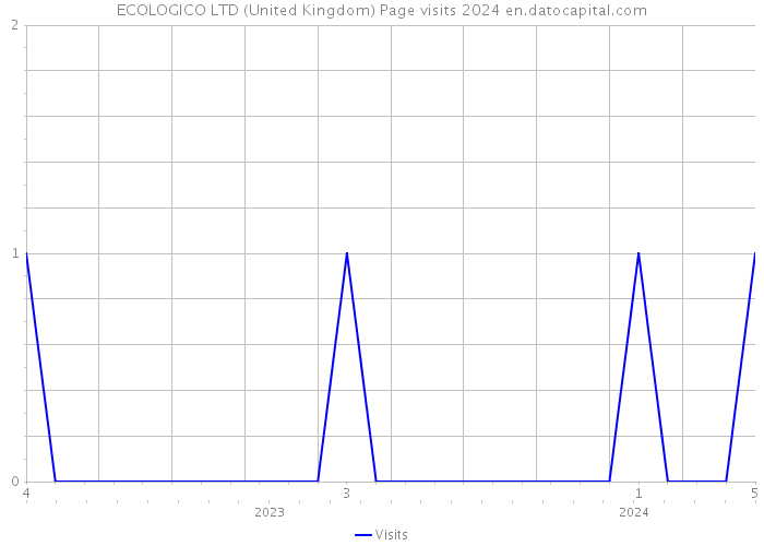 ECOLOGICO LTD (United Kingdom) Page visits 2024 