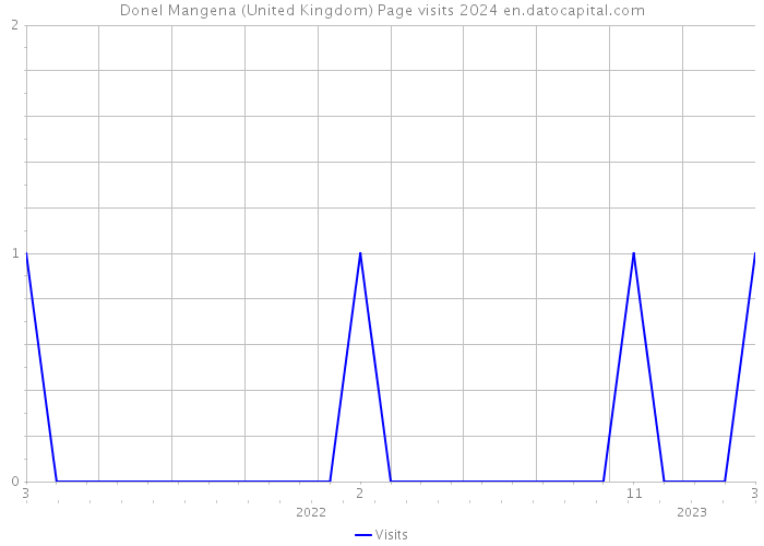 Donel Mangena (United Kingdom) Page visits 2024 