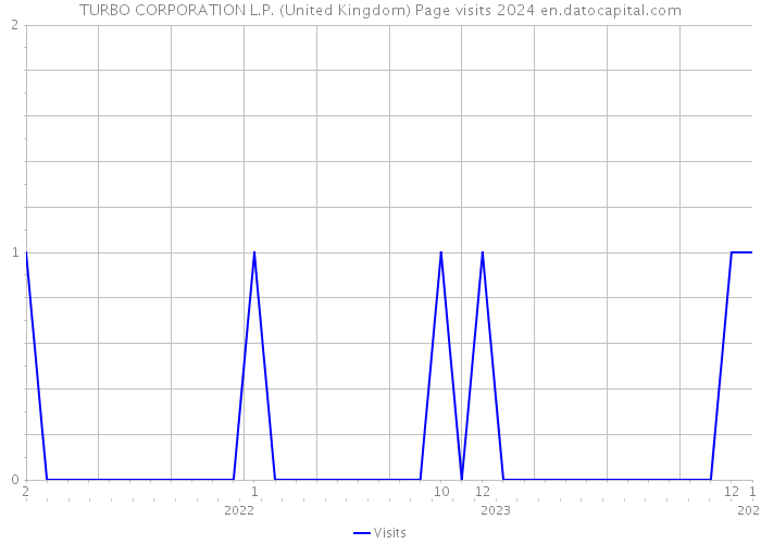 TURBO CORPORATION L.P. (United Kingdom) Page visits 2024 
