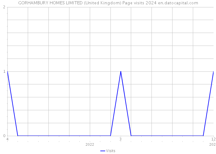 GORHAMBURY HOMES LIMITED (United Kingdom) Page visits 2024 