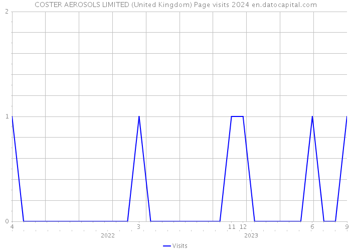 COSTER AEROSOLS LIMITED (United Kingdom) Page visits 2024 