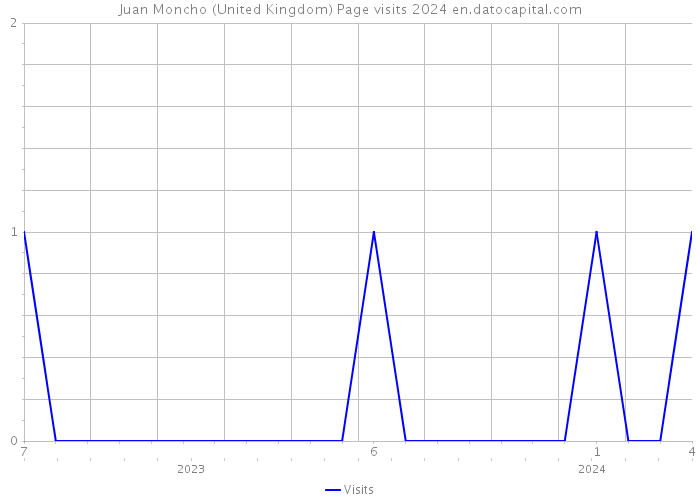 Juan Moncho (United Kingdom) Page visits 2024 