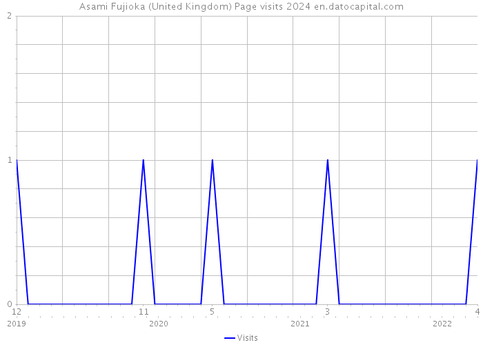 Asami Fujioka (United Kingdom) Page visits 2024 