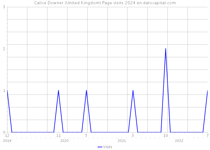Calice Downer (United Kingdom) Page visits 2024 