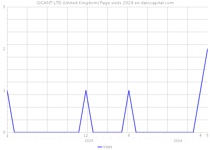 GIGANT LTD (United Kingdom) Page visits 2024 