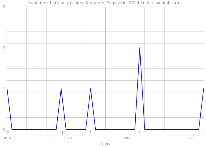 Muhammed Krubally (United Kingdom) Page visits 2024 