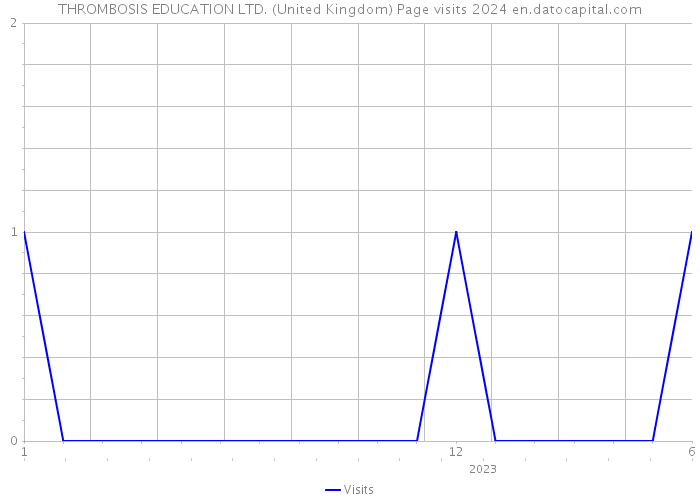 THROMBOSIS EDUCATION LTD. (United Kingdom) Page visits 2024 