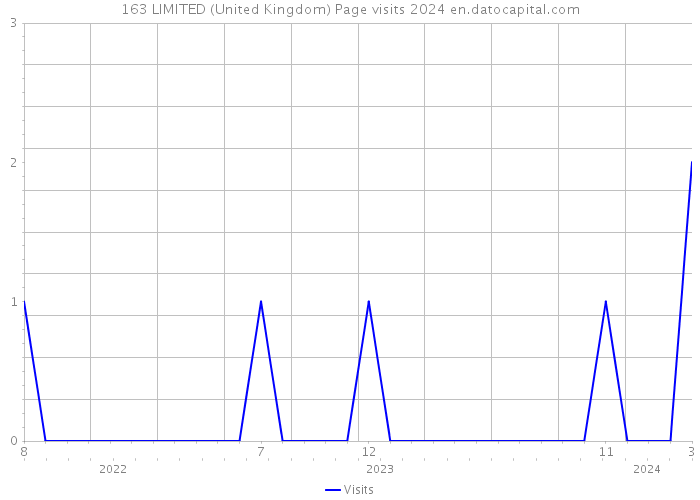 163 LIMITED (United Kingdom) Page visits 2024 