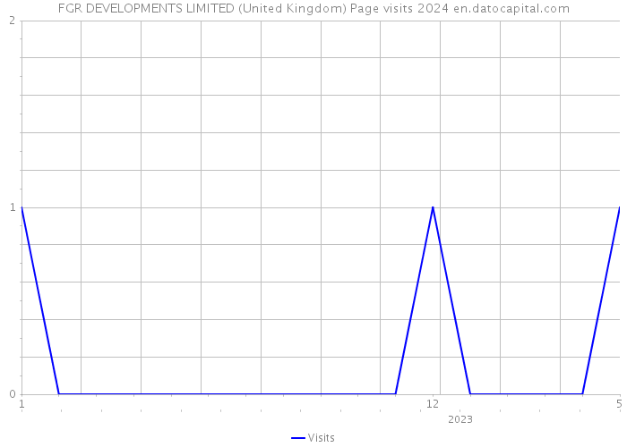 FGR DEVELOPMENTS LIMITED (United Kingdom) Page visits 2024 