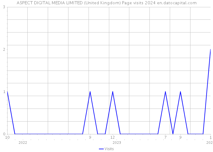 ASPECT DIGITAL MEDIA LIMITED (United Kingdom) Page visits 2024 