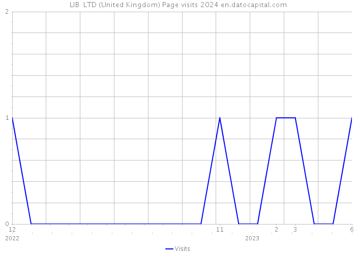 LIB+ LTD (United Kingdom) Page visits 2024 