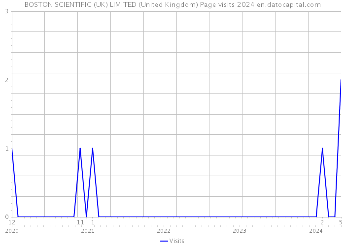 BOSTON SCIENTIFIC (UK) LIMITED (United Kingdom) Page visits 2024 