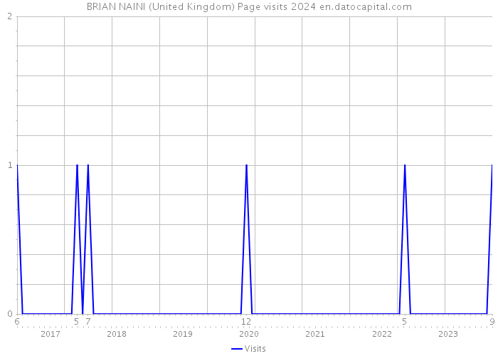 BRIAN NAINI (United Kingdom) Page visits 2024 