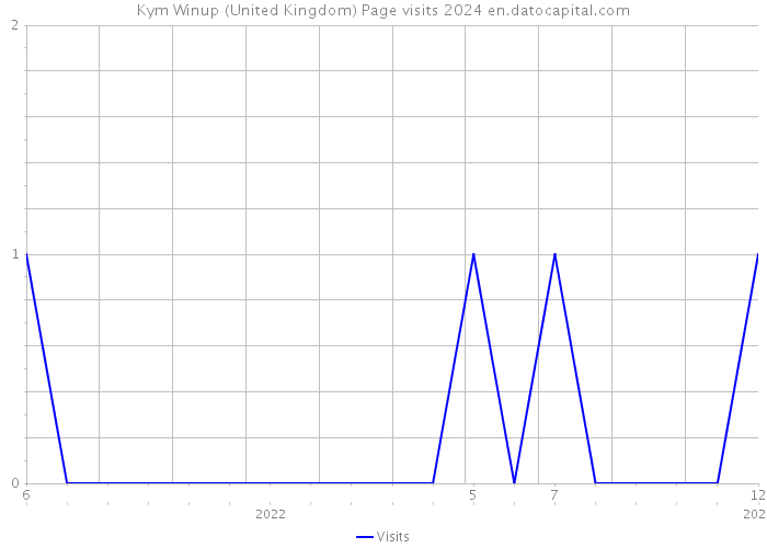 Kym Winup (United Kingdom) Page visits 2024 