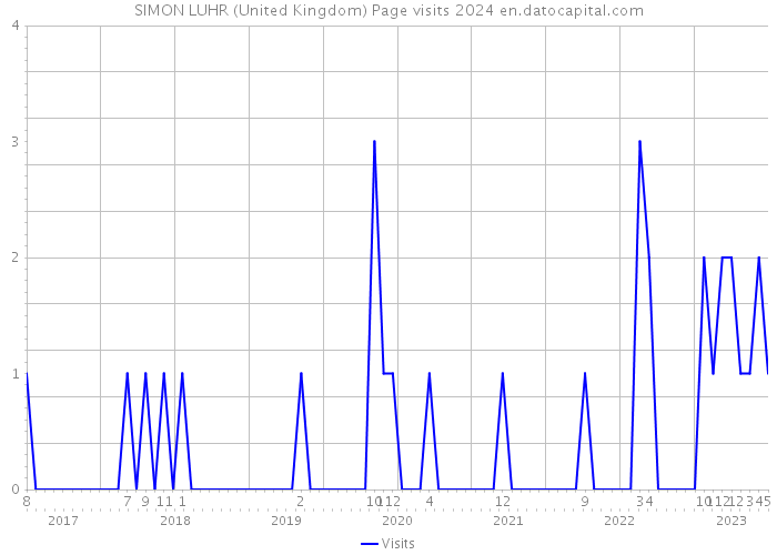 SIMON LUHR (United Kingdom) Page visits 2024 