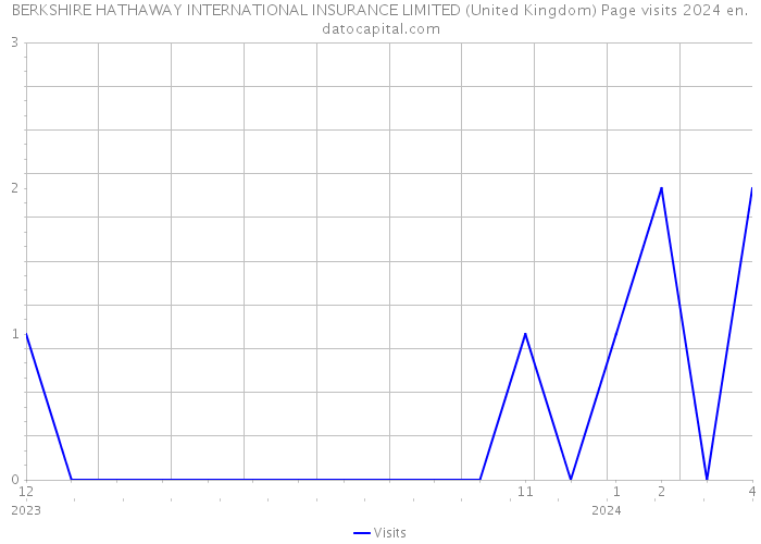 BERKSHIRE HATHAWAY INTERNATIONAL INSURANCE LIMITED (United Kingdom) Page visits 2024 