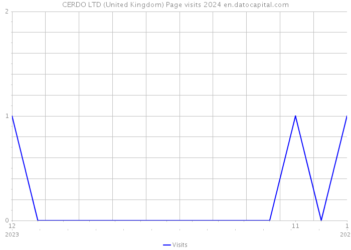 CERDO LTD (United Kingdom) Page visits 2024 
