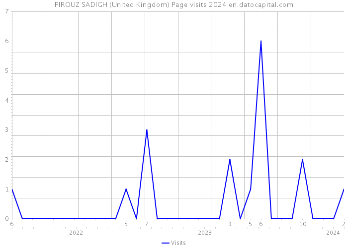PIROUZ SADIGH (United Kingdom) Page visits 2024 