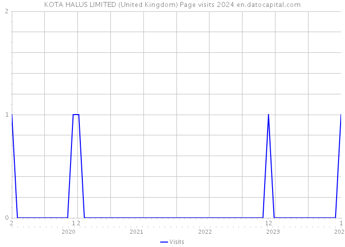 KOTA HALUS LIMITED (United Kingdom) Page visits 2024 