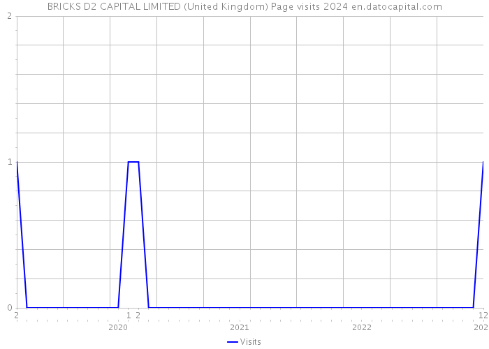BRICKS D2 CAPITAL LIMITED (United Kingdom) Page visits 2024 