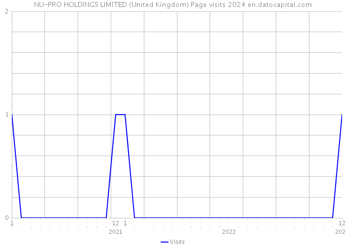NU-PRO HOLDINGS LIMITED (United Kingdom) Page visits 2024 