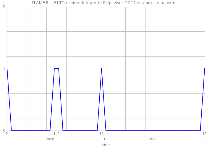 FLAME BLUE LTD (United Kingdom) Page visits 2024 