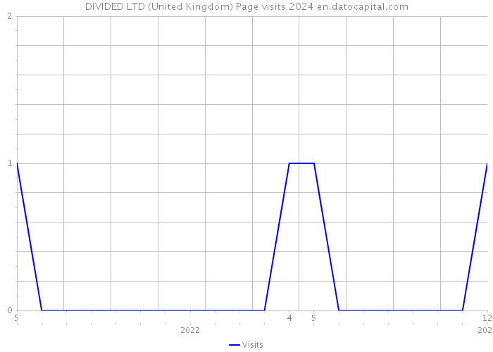 DIVIDED LTD (United Kingdom) Page visits 2024 