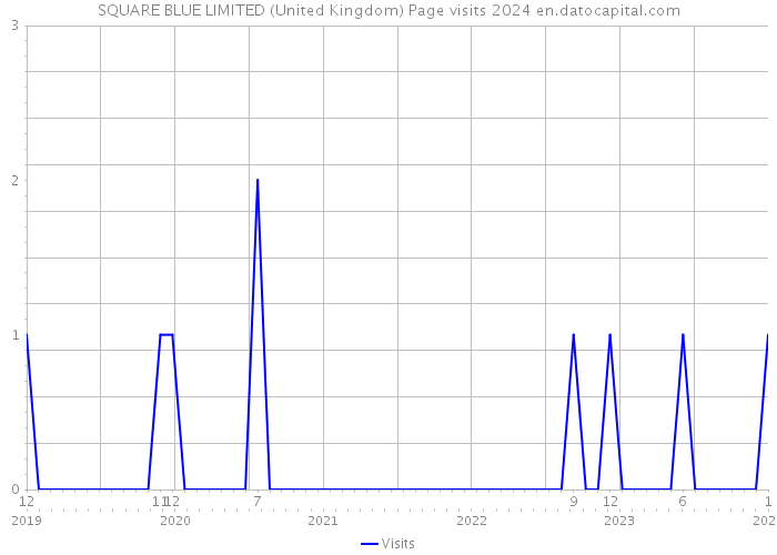 SQUARE BLUE LIMITED (United Kingdom) Page visits 2024 