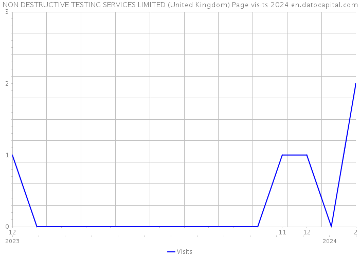 NON DESTRUCTIVE TESTING SERVICES LIMITED (United Kingdom) Page visits 2024 
