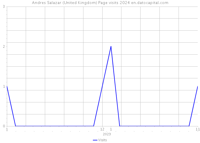 Andres Salazar (United Kingdom) Page visits 2024 