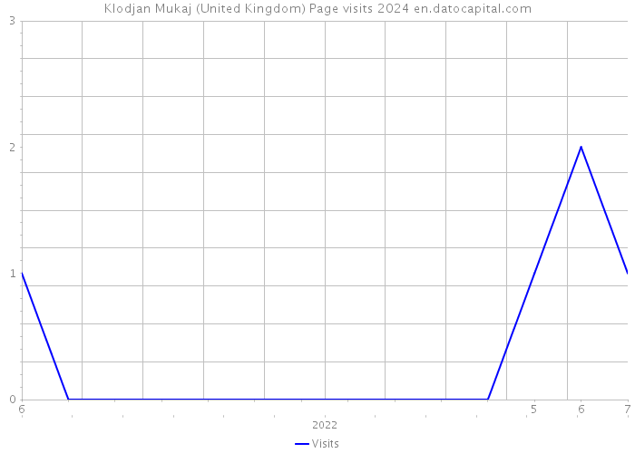 Klodjan Mukaj (United Kingdom) Page visits 2024 