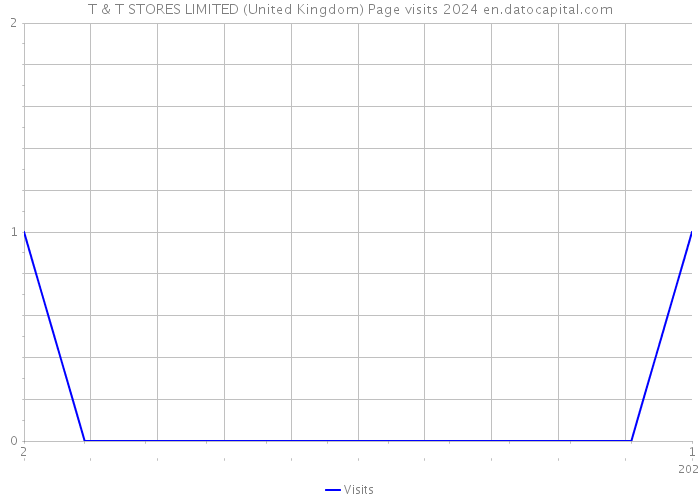 T & T STORES LIMITED (United Kingdom) Page visits 2024 