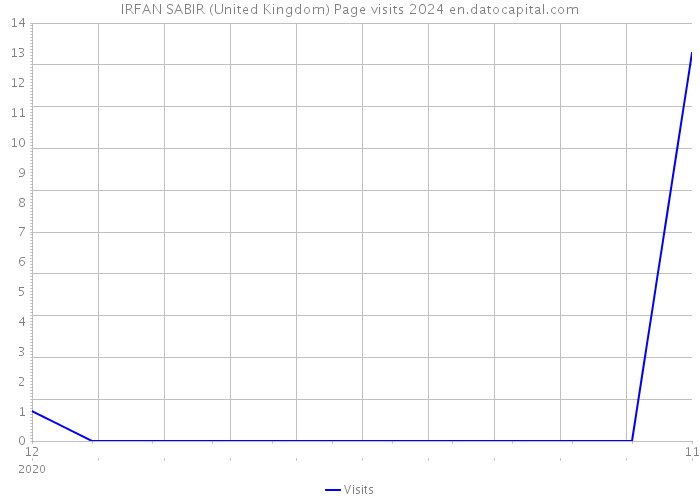 IRFAN SABIR (United Kingdom) Page visits 2024 