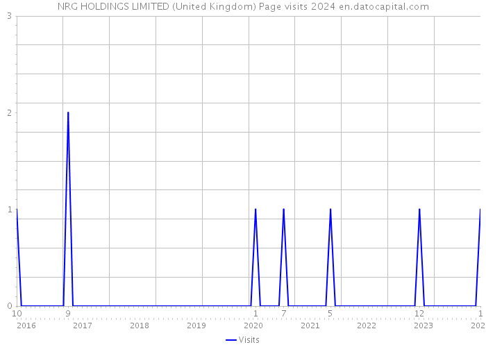 NRG HOLDINGS LIMITED (United Kingdom) Page visits 2024 