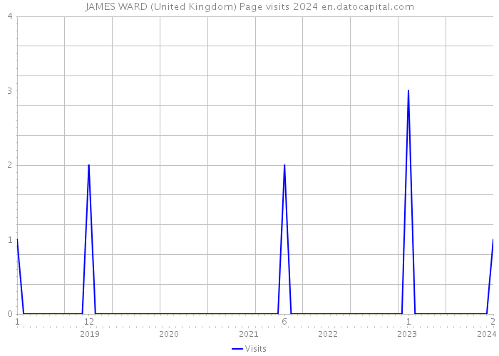 JAMES WARD (United Kingdom) Page visits 2024 