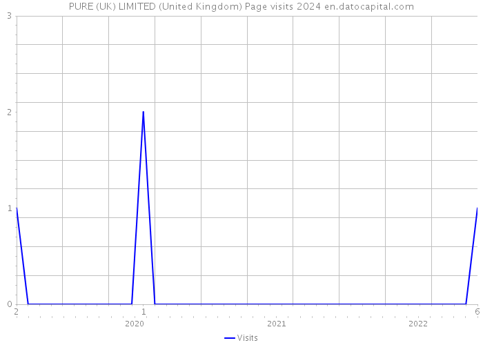 PURE (UK) LIMITED (United Kingdom) Page visits 2024 