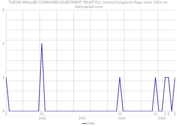 TUDOR SMALLER COMPANIES INVESTMENT TRUST PLC (United Kingdom) Page visits 2024 
