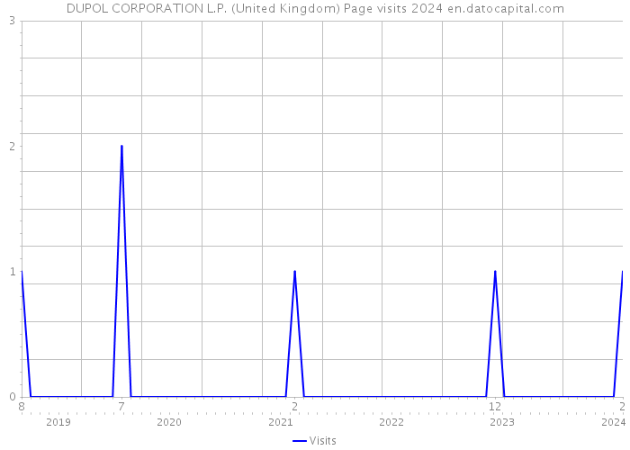 DUPOL CORPORATION L.P. (United Kingdom) Page visits 2024 