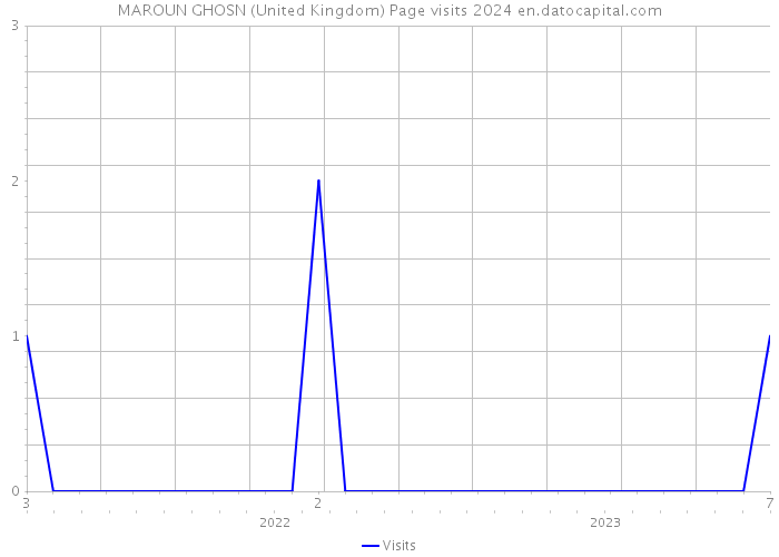 MAROUN GHOSN (United Kingdom) Page visits 2024 
