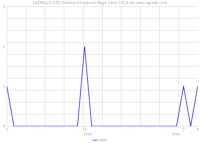 LADRILLO LTD (United Kingdom) Page visits 2024 