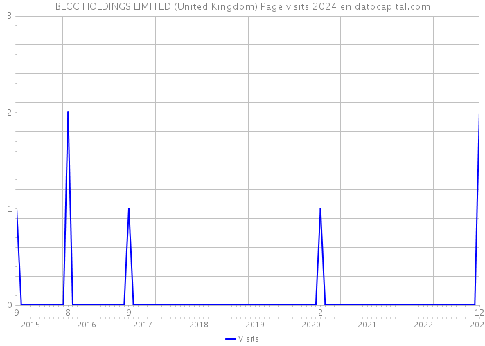 BLCC HOLDINGS LIMITED (United Kingdom) Page visits 2024 