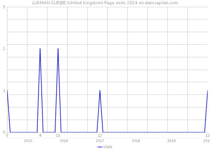 LUKMAN GURJEE (United Kingdom) Page visits 2024 