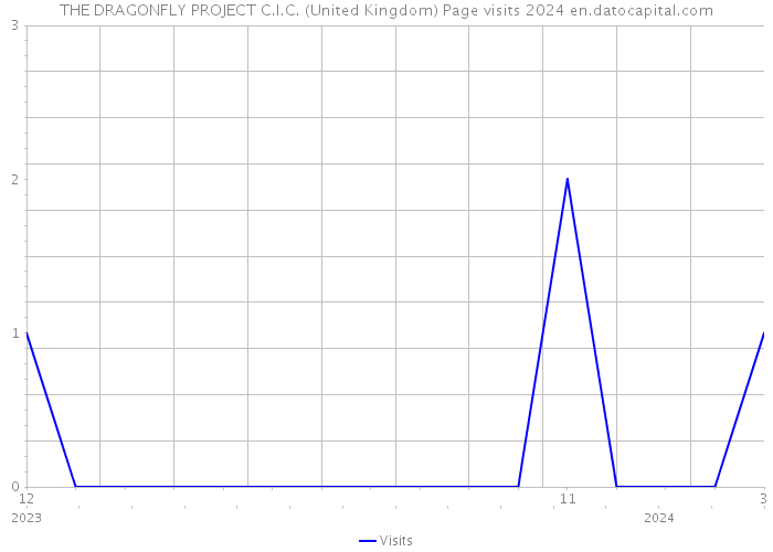 THE DRAGONFLY PROJECT C.I.C. (United Kingdom) Page visits 2024 