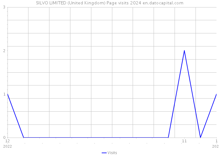 SILVO LIMITED (United Kingdom) Page visits 2024 