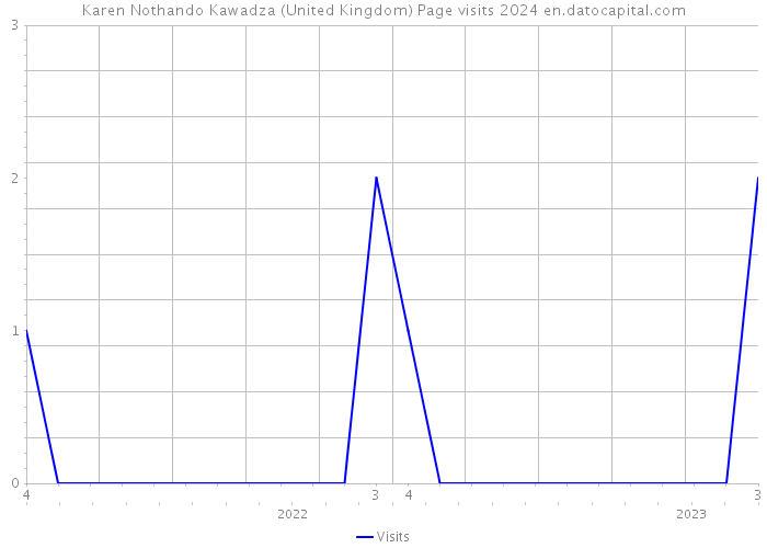 Karen Nothando Kawadza (United Kingdom) Page visits 2024 