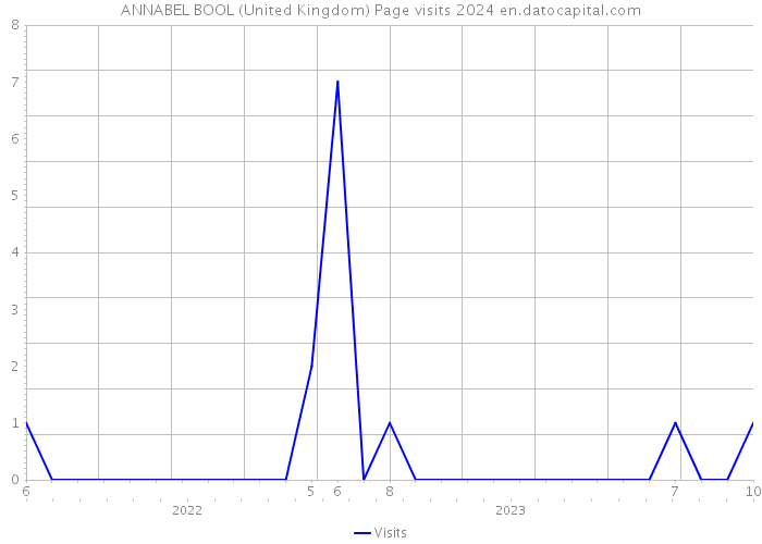 ANNABEL BOOL (United Kingdom) Page visits 2024 