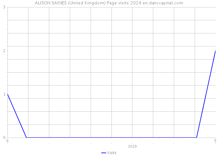 ALISON SAINES (United Kingdom) Page visits 2024 
