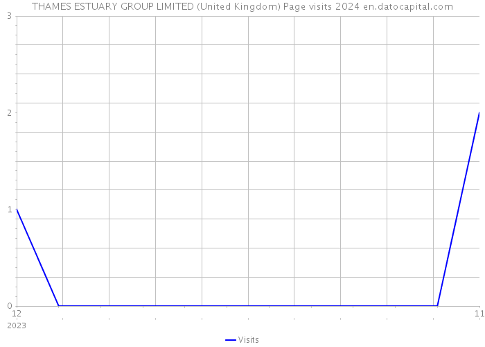 THAMES ESTUARY GROUP LIMITED (United Kingdom) Page visits 2024 