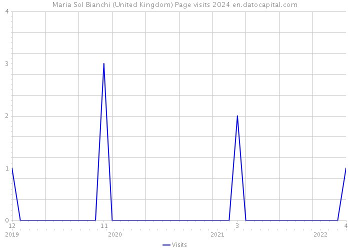 Maria Sol Bianchi (United Kingdom) Page visits 2024 