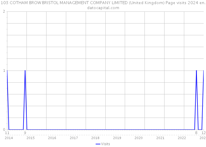 103 COTHAM BROW BRISTOL MANAGEMENT COMPANY LIMITED (United Kingdom) Page visits 2024 